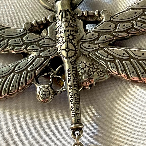 Alchemy Enamel & Swarovski Dragonfly Necklace - Picture 7 of 9